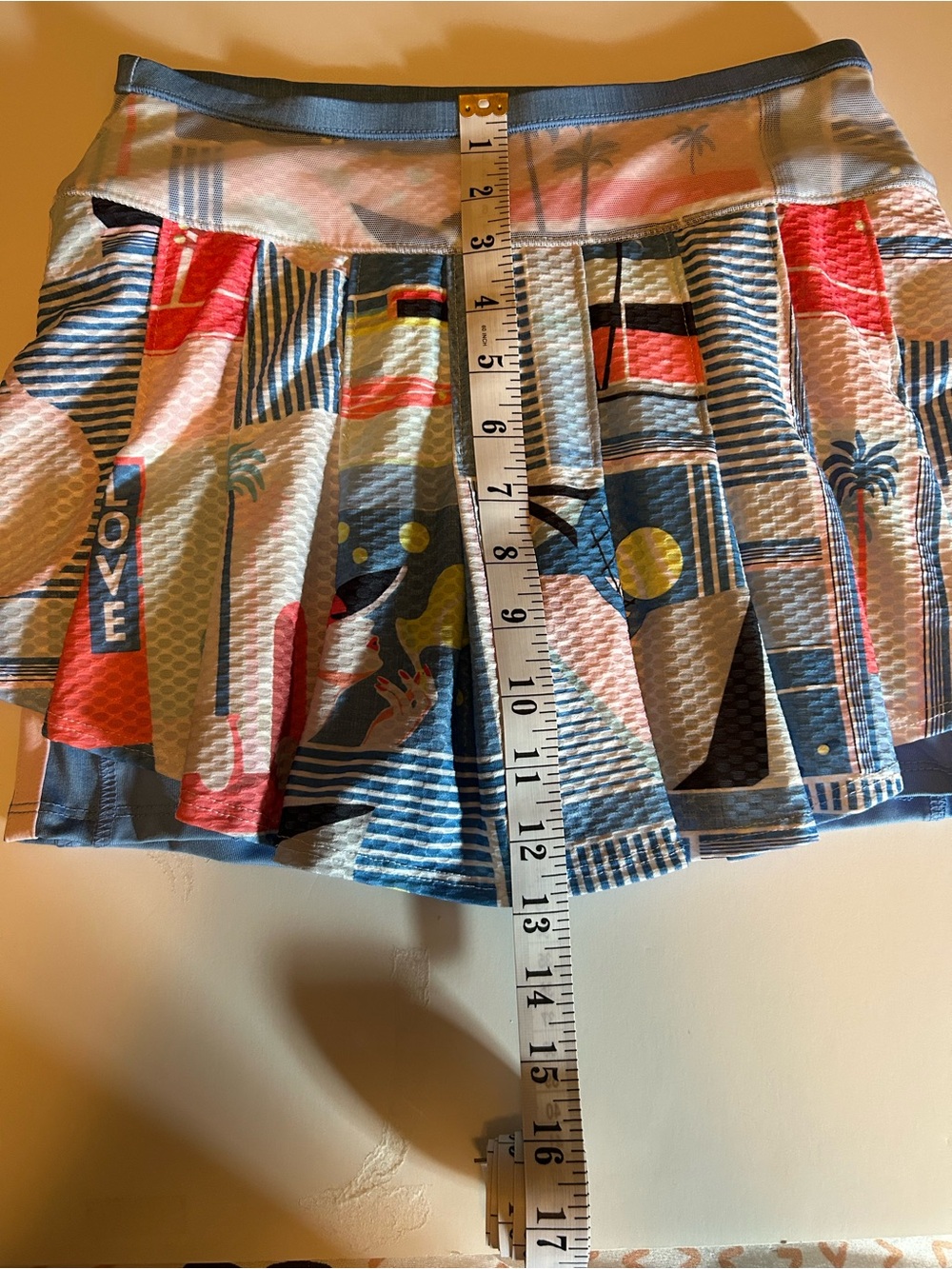 Lucky in Love Blue Multi Pleated Tennis Skort - Picture 6 of 7